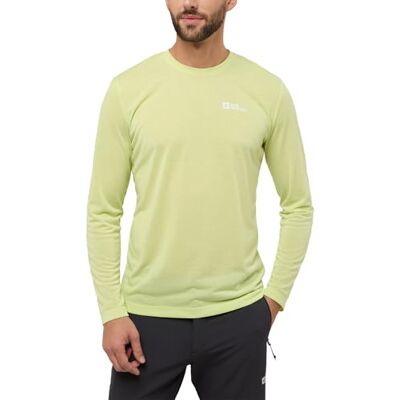 Jack Wolfskin herr Vonnan Ls T M T-shirt, Cool Matcha, S Jack Wolfskin herr Vonnan Ls T M T-shirt, Cool Matcha, S