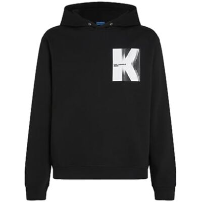 KARL LAGERFELD JEANS , herr, regular K-logotyp, luvtröja, normal passform, svart, M, svart, M KARL LAGERFELD JEANS , herr, regular K-logotyp, luvtröja, normal passform, svart, M, svart, M