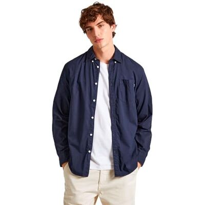 Pepe Jeans herr prins, skjorta, blå, XS, Blå (Dulwich blå), XS Pepe Jeans herr prins, skjorta, blå, XS, Blå (Dulwich blå), XS