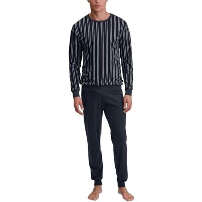 CALIDA Herrpyjamas med manschetter, Mörk safir, 52-54 CALIDA Herrpyjamas med manschetter, Mörk safir, 52-54