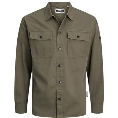 JACK & JONES Jcogrid Classic Overshirt Ls, Druva blad, M JACK & JONES Jcogrid Classic Overshirt Ls, Druva blad, M