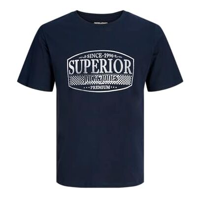 JACK & JONES Jprblunoah Ss Tee FST, natthimmel, L JACK & JONES Jprblunoah Ss Tee FST, natthimmel, L