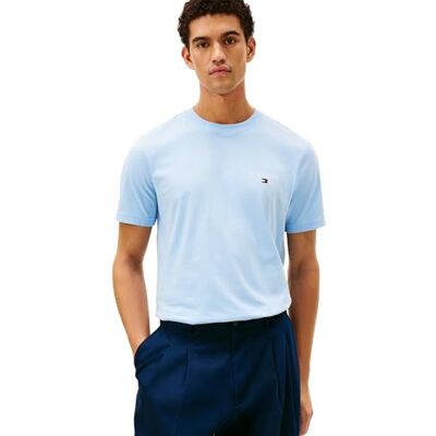 Tommy Hilfiger män varumärke kärlek liten Hilfiger TEE MW0MW41456 S/S t-shirt, blå, L, Blå (välvatten), L Tommy Hilfiger män varumärke kärlek liten Hilfiger TEE MW0MW41456 S/S t-shirt, blå, L, Blå (välvatten), L