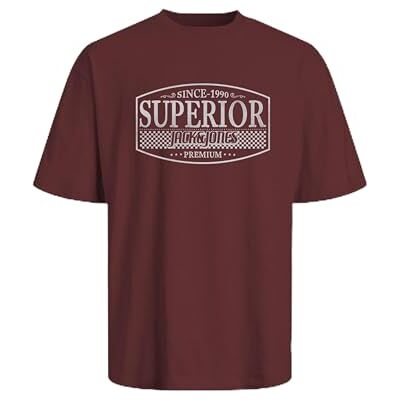 JACK & JONES Jprblunoah Ss Tee FST, Port, L JACK & JONES Jprblunoah Ss Tee FST, Port, L