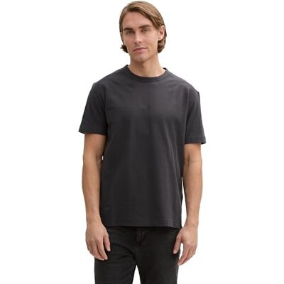 TOM TAILOR T-shirt för män, 10899 Tarmacgrå, L TOM TAILOR T-shirt för män, 10899 Tarmacgrå, L