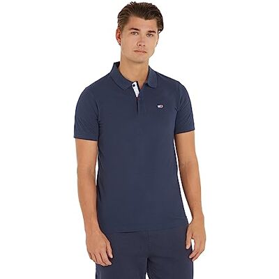 Tommy Jeans herr S/S pikétröjor, Twilight Navy, XXL Tommy Jeans herr S/S pikétröjor, Twilight Navy, XXL