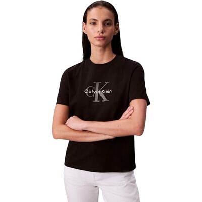 Calvin Jeans t-shirts för kvinnor, svart (svart), XXL Calvin Jeans t-shirts för kvinnor, svart (svart), XXL