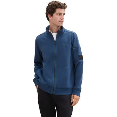 TOM TAILOR Sweatshirt för män, 26779 – Natttidsblå, 3XL TOM TAILOR Sweatshirt för män, 26779 – Natttidsblå, 3XL