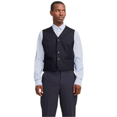JACK & JONES Jprtheo Waistcoat Noos, mörk marinblå, 48 JACK & JONES Jprtheo Waistcoat Noos, mörk marinblå, 48