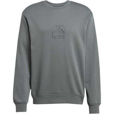 adidas Unisex Vuxen Terrex Graphic Crew, legend ivy, XXL adidas Unisex Vuxen Terrex Graphic Crew, legend ivy, XXL