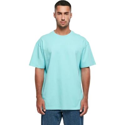 Build Your Brand Urban Classics Män Heavy Oversize Tee T-shirt för män, finns i många olika färger, storlekar S – 5XL, Berylblue, S Build Your Brand Urban Classics Män Heavy Oversize Tee T-shirt för män, finns i många olika färger, storlekar S – 5XL, Berylblue, S