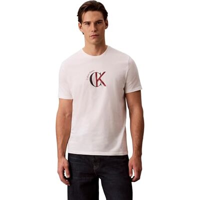 Calvin Herr SS 30S WHSL CKJ 2TONE CK grafisk LV14RE829G grafiska t-shirts, vit (vit grå), XL, Vit (vit grå), XL Calvin Herr SS 30S WHSL CKJ 2TONE CK grafisk LV14RE829G grafiska t-shirts, vit (vit grå), XL, Vit (vit grå), XL