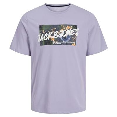 JACK & JONES Jjhawaii form te Ss Crew Neck, languid lavendel, S JACK & JONES Jjhawaii form te Ss Crew Neck, languid lavendel, S