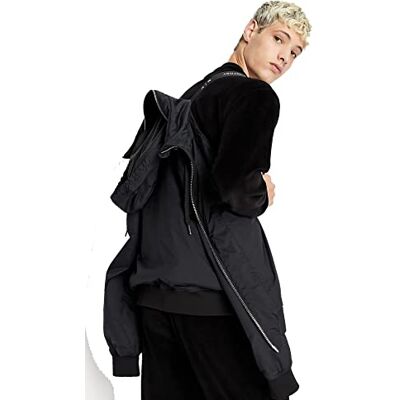 Giorgio Armani Herr fram, logotyp på dragsko, blixtlåsfickor, Concealed Hood Jacka, svart, XS Giorgio Armani Herr fram, logotyp på dragsko, blixtlåsfickor, Concealed Hood Jacka, svart, XS