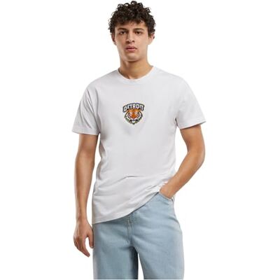 Detroit Tiger Head Patch Tee, Vit, XL Detroit Tiger Head Patch Tee, Vit, XL