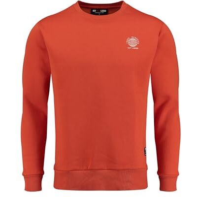 KEY LARGO KEYLARGO Mäns försedda minnesstunder rund sweatshirt, Rust (1391), XL KEY LARGO KEYLARGO Mäns försedda minnesstunder rund sweatshirt, Rust (1391), XL