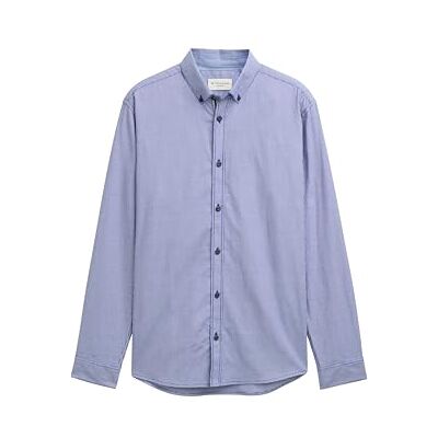TOM TAILOR herrskjorta, 37967 – Crest Blue Small Check, XXL TOM TAILOR herrskjorta, 37967 – Crest Blue Small Check, XXL