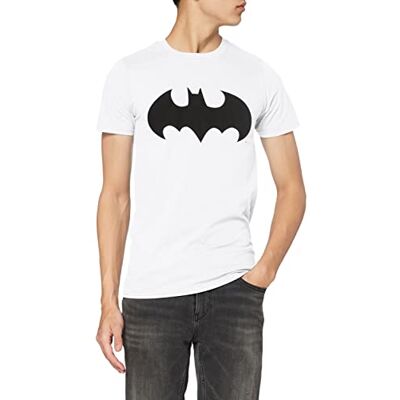 DC Comics Mono Batman T-shirt för män, Vitt, XL DC Comics Mono Batman T-shirt för män, Vitt, XL