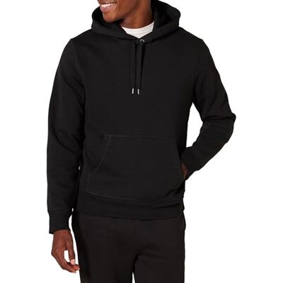 Amazon Essentials Men's Fleecetröja med huva (finns i Big & Tall), Svart ljung, XS Amazon Essentials Men's Fleecetröja med huva (finns i Big & Tall), Svart ljung, XS
