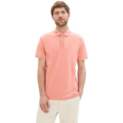 TOM TAILOR pikétröja för män, 12642 – Hazy Korallros, XXL TOM TAILOR pikétröja för män, 12642 – Hazy Korallros, XXL