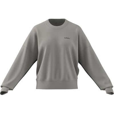 adidas Kobiety Seasonal Essentials Colorpop Sweatshirt with Embroidered Graphic, wonder alumina/collegiate green, XXL adidas Kobiety Seasonal Essentials Colorpop Sweatshirt with Embroidered Graphic, wonder alumina/collegiate green, XXL