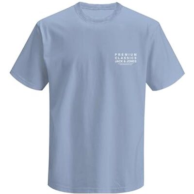 JACK & JONES Jprblatailor Ss Tee FST, Chambray Blue, L JACK & JONES Jprblatailor Ss Tee FST, Chambray Blue, L