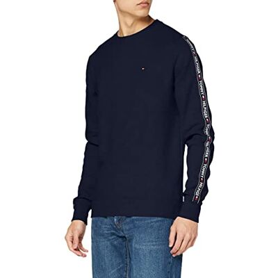 Tommy Hilfiger Herr Track Top Ls Hwk Pyjamasöverdel, Blå, M Tommy Hilfiger Herr Track Top Ls Hwk Pyjamasöverdel, Blå, M