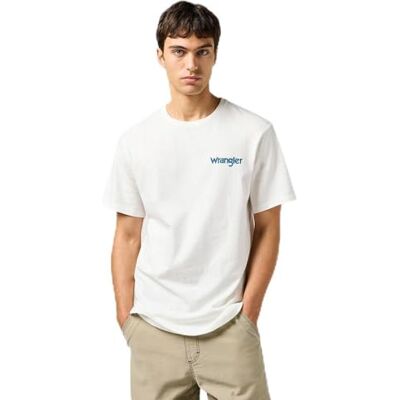 Wrangler Graphic Tee, Bärkbar vit, XXL Wrangler Graphic Tee, Bärkbar vit, XXL
