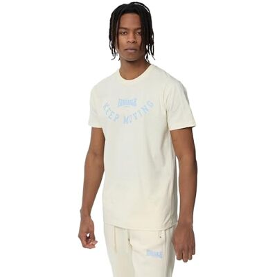 Lonsdale Herr rosmarkering fritid t-shirts, Beige, S, 117381 Lonsdale Herr rosmarkering fritid t-shirts, Beige, S, 117381