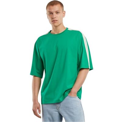 Urban Classics Herr Tennis Core Tee T-Shirt Basic T-shirt med rund hals för män, storlekar S – 5XL, froggreen, XXL Urban Classics Herr Tennis Core Tee T-Shirt Basic T-shirt med rund hals för män, storlekar S – 5XL, froggreen, XXL