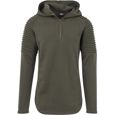 Urban Classics Pleat Sleeves Terry Hoody huvtröja för män Urban Classics Pleat Sleeves Terry Hoody huvtröja för män
