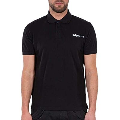 Alpha Industries Basic Polo SL-Polotröja för män White Alpha Industries Basic Polo SL-Polotröja för män White