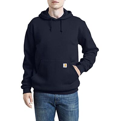 Carhartt Midweight sweatshirt för män, Marinblå, XS Carhartt Midweight sweatshirt för män, Marinblå, XS