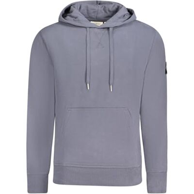 Calvin Jeans herr Pullover huvtröja Badge Hoodie J30j323430, Blå (Indisk bläck), XS Calvin Jeans herr Pullover huvtröja Badge Hoodie J30j323430, Blå (Indisk bläck), XS
