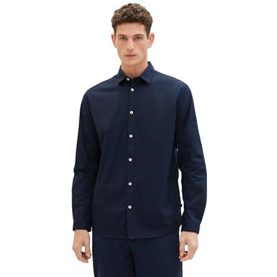 TOM TAILOR herrskjorta, 11075 – marinblå, XL TOM TAILOR herrskjorta, 11075 – marinblå, XL