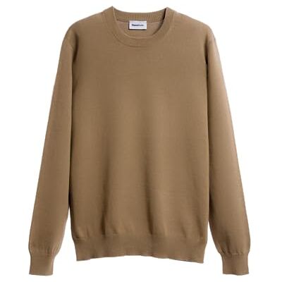Diana Studio Stickad Pariskrage, taupe, herr, 100% bomull, långa ärmar, storlek XXL, normal F, Beige, XXL-3XL Diana Studio Stickad Pariskrage, taupe, herr, 100% bomull, långa ärmar, storlek XXL, normal F, Beige, XXL-3XL