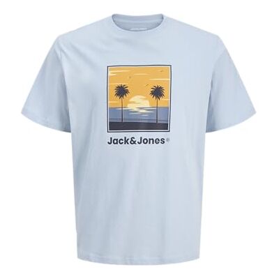 JACK & JONES Jjperry Tee Ss Crew Neck Pls – Plus Size, Himmelsk blå, 3XL JACK & JONES Jjperry Tee Ss Crew Neck Pls – Plus Size, Himmelsk blå, 3XL