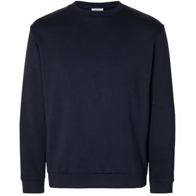 SELECTED HOMME SELETED HOMME Herr Slhemanuel Soft Crew Neck Sweat Noos sweatshirt, Sky Captain, S SELECTED HOMME SELETED HOMME Herr Slhemanuel Soft Crew Neck Sweat Noos sweatshirt, Sky Captain, S