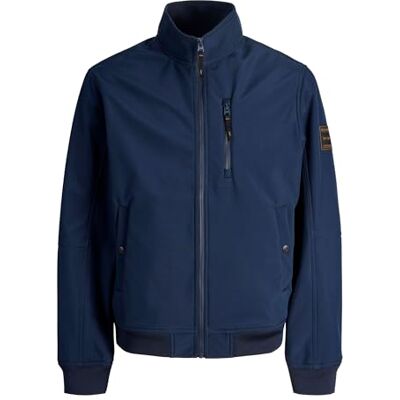 JACK & JONES Jjeparker Softshell Bomber SN Marinblå Blazer S, Marinblå kavaj, S JACK & JONES Jjeparker Softshell Bomber SN Marinblå Blazer S, Marinblå kavaj, S