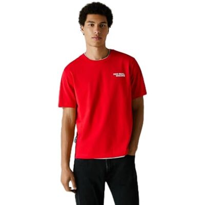Pepe Jeans Red Bull Racing X herr reflektera logotyp t-shirt t-shirt, röd (Mars röd) M, Röd (Marsröd), M Pepe Jeans Red Bull Racing X herr reflektera logotyp t-shirt t-shirt, röd (Mars röd) M, Röd (Marsröd), M