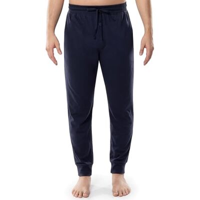 Fruit of the Loom mäns stickade joggingbyxor sovbyxa för män (1 och 2-pack), Marinblått Xsp, 5X Fruit of the Loom mäns stickade joggingbyxor sovbyxa för män (1 och 2-pack), Marinblått Xsp, 5X