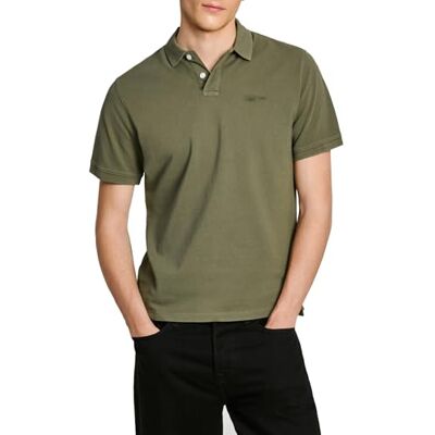 Pepe Jeans herr New Oliver Gd, polo, grön, S, Grön (Safari grön), S Pepe Jeans herr New Oliver Gd, polo, grön, S, Grön (Safari grön), S