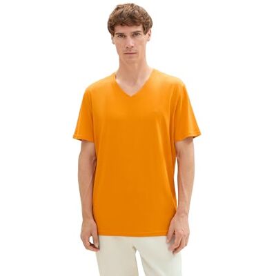 TOM TAILOR T-shirt för män, 12392 – färsk peppar orange, XS TOM TAILOR T-shirt för män, 12392 – färsk peppar orange, XS