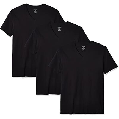 2(X)IST 2(x) ist Herrar Essential Cotton V-Neck T-Shirt 3-Pack Essential Cotton V-ringad T-shirt med 3-pack (3-pack), svart, L 2(X)IST 2(x) ist Herrar Essential Cotton V-Neck T-Shirt 3-Pack Essential Cotton V-ringad T-shirt med 3-pack (3-pack), svart, L