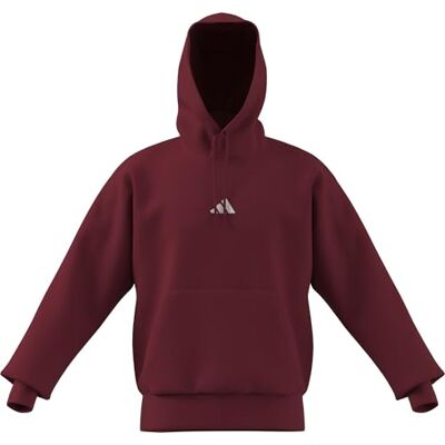 adidas Mezczyzni ESSENTIALS FEELCOZY FLEECE HOODIE, active maroon/white, M adidas Mezczyzni ESSENTIALS FEELCOZY FLEECE HOODIE, active maroon/white, M