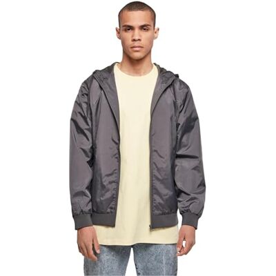 Build Your Brand Windrunner för män, Darkshadow/mörk skugga, L Build Your Brand Windrunner för män, Darkshadow/mörk skugga, L