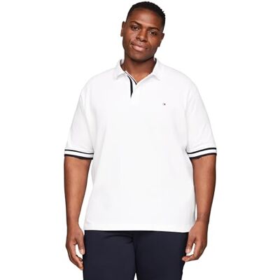 Tommy Hilfiger Män Bt Monotyp manschett Slim Fit Polo S/S pikétröjor, vit, XXL, Vitt, XXL Tommy Hilfiger Män Bt Monotyp manschett Slim Fit Polo S/S pikétröjor, vit, XXL, Vitt, XXL