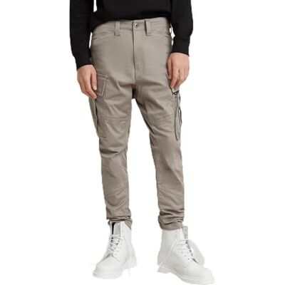 G-STAR RAW herr dragkedja pkt 3D skinny cargo 2.0 byxor, Grå (Rock Ridge D24307-c105-g294), 33W / 36L G-STAR RAW herr dragkedja pkt 3D skinny cargo 2.0 byxor, Grå (Rock Ridge D24307-c105-g294), 33W / 36L