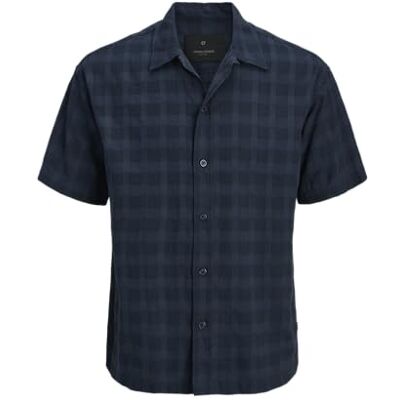 JACK & JONES Jprblavance Dobby S/S skjorta, natthimmel, M JACK & JONES Jprblavance Dobby S/S skjorta, natthimmel, M