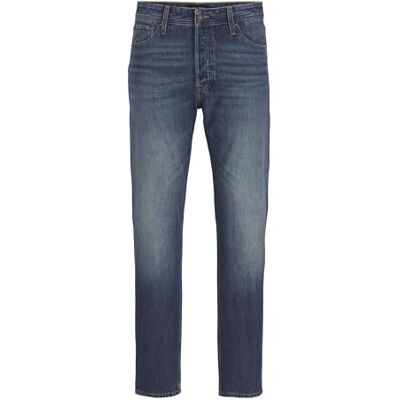 JACK & JONES Man avslappnad passform jeans JJICHRIS JJORIGINAL CB 077 avslappnad passform jeans, Blå denim, 32W / 32L JACK & JONES Man avslappnad passform jeans JJICHRIS JJORIGINAL CB 077 avslappnad passform jeans, Blå denim, 32W / 32L